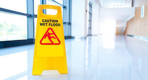Wet floor sign
