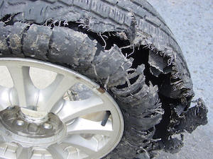 Tire blowout