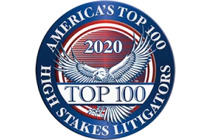 America's Top 100 High Stakes Litigators - Badge