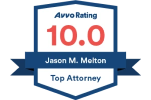 Avvo Rating 10 / Jason M. Melton / Top Attorney - Badge